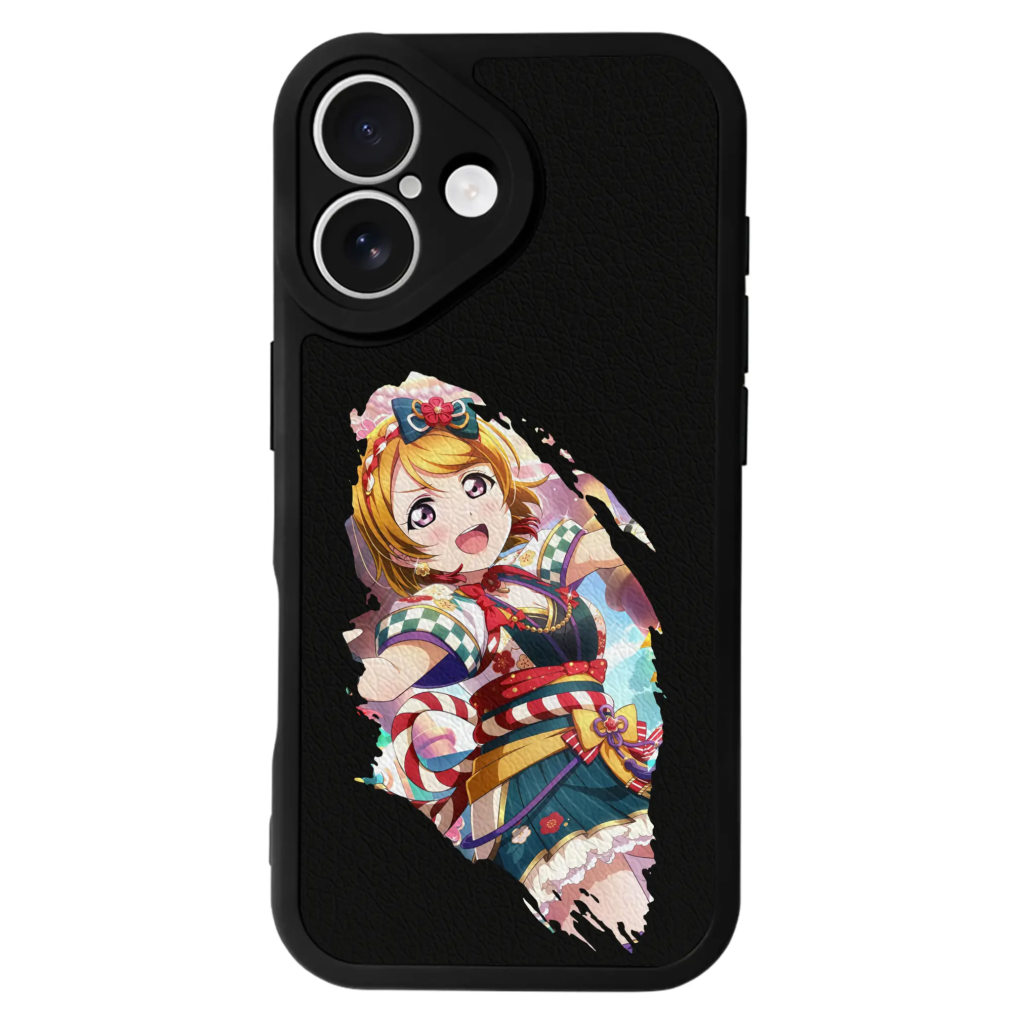 Love Live! グッズ,小泉花陽 - IPhone 16シリーズ対応 ・ シリコンスマホケース ・ レザー調 ・ 高精度フィット ・ 耐衝撃 ・ ワイヤレス充電対応 ・ 精密カット